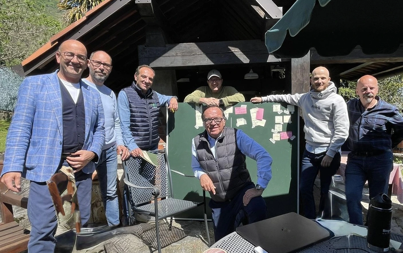 A Blue Lagoon project team visiting a construction site in Iceland