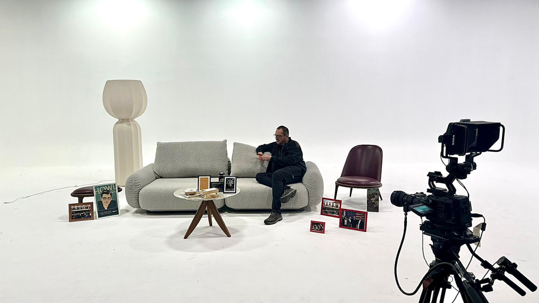 TV studio interview
