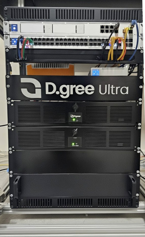 D.gree hardware in the rack